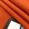 Solid Orange | Cotton Duck Canvas Fabric | 6 oz. | Apparel / Slipcovers / Bedding | 54" Wide | By the Yard | Duck in Persimmon