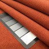 Brick Red Felt-Backed Fabric | Upholstery | Heavy Weight | 54" Wide | By the Yard |  "Poseiden" Papaya
