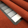 Brick Red Felt-Backed Fabric | Upholstery | Heavy Weight | 54" Wide | By the Yard |  "Poseiden" Papaya