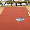 Brick Red Felt-Backed Fabric | Upholstery | Heavy Weight | 54" Wide | By the Yard |  "Poseiden" Papaya