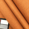 Herringbone Fabric in Spice Orange | Upholstery / Slipcovers | Medium Weight | 54" Wide | By the Yard | "Belem" Curry