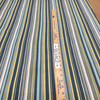 Striped Jacquard Fabric in Blue / Green / White | Upholstery | Heavy Weight | 54" Wide | By the Yard | Filmore in Chambray