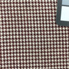 Dark Red and White Houndstooth Fabric | Upholstery |  Heavy Weight | 54" Wide | By the Yard | "Finley" Crimson