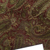 Paisley Jacquard Fabric in Burgundy /and Brown | Upholstery | Heavy Weight | 54" Wide | By the Yard | Ballintrae in Brandy