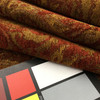 Paisley Jacquard Fabric in Burgundy /and Brown | Upholstery | Heavy Weight | 54" Wide | By the Yard | Ballintrae in Brandy
