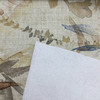 Watercolor Floral | Upholstery Fabric | Beige / Blue / Tan | Fleece-Backed | Heavyweight | 54" Wide | By the Yard | Aryna in Aurora