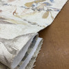 Watercolor Floral | Upholstery Fabric | Beige / Blue / Tan | Fleece-Backed | Heavyweight | 54" Wide | By the Yard | Aryna in Aurora