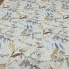 Watercolor Floral | Upholstery Fabric | Beige / Blue / Tan | Fleece-Backed | Heavyweight | 54" Wide | By the Yard | Aryna in Aurora