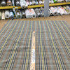 Plaid Jacquard Fabric in Navy Blue / Tan / Brown / White / Green | Upholstery | Heavy Weight | 54" Wide | By the Yard | Cody in Pheasant