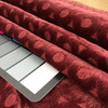 Chenille Fabric | Geometric Circles in Red | Heavyweight Upholstery | 54" Wide | By the Yard | Max in Merlot