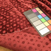 Chenille Fabric | Geometric Circles in Red | Heavyweight Upholstery | 54" Wide | By the Yard | Max in Merlot
