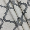 Quatrefoil Home Decor Fabric | Grey / Natural | Upholstery / Drapery | 54" Wide | By the Yard | Richloom "Enhance" Greystone