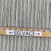 Vertical Striped Home Decor Fabric | Off White / Black / Taupe | Upholstery / Drapery | 54" Wide | By the Yard | Magnolia Home "Sullivan" Onyx