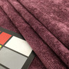 Plum Purple Chenille Fabric | Heavyweight Upholstery | 54" Wide | By the Yard | Aiken in Plum