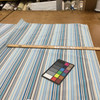Striped Canvas Fabric in Shades of Blue / White / Grey  | Slipcovers / Upholstery | 100 % Cotton | 54" Wide | By the Yard | Sierra in Niagra