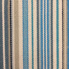 Striped Canvas Fabric in Shades of Blue / White / Grey  | Slipcovers / Upholstery | 100 % Cotton | 54" Wide | By the Yard | Sierra in Niagra