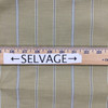 Striped Canvas Fabric in Tan / White / Brown | Slipcovers / Upholstery | 100 % Cotton | 54" Wide | By the Yard | Jordan in Mineral