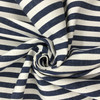 Striped Canvas Fabric in Navy Blue and White | Slipcovers / Upholstery | 100 % Cotton | 54" Wide | By the Yard | Manu in Navy