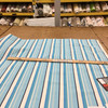 Striped Canvas Fabric in Shades of Blue and White | Slipcovers / Upholstery | 100 % Cotton | 54" Wide | By the Yard | Gypsy Stripe in Navy