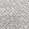 Geometric Design Fabric in Powder Blue and Off White  | Upholstery | Heavyweight | 54" Wide | By the Yard | Leego in Miox
