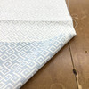 Geometric Design Fabric in Powder Blue and Off White  | Upholstery | Heavyweight | 54" Wide | By the Yard | Leego in Miox