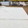 Geometric Design Fabric in Powder Blue and Off White  | Upholstery | Heavyweight | 54" Wide | By the Yard | Leego in Miox
