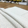 Geometric Design Fabric in Powder Blue and Off White  | Upholstery | Heavyweight | 54" Wide | By the Yard | Leego in Miox