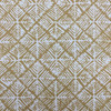 Batik Diamond Geometric Fabric | Mustard Yellow and Off-White |  Home Decor / Drapery | 54" Wide | By the Yard | Kalimba in Mustard