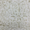 Vine Damask Fabric  | Off-White / Beige | Home Decor / Drapery | 54" Wide | By the Yard | Marly in Celadon