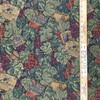 Wine / Vineyard Themed Tapestry Fabric | Green / Brick / Burgundy | Upholstery | 54" Wide | By the Yard