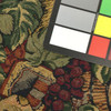Wine / Vineyard Themed Tapestry Fabric | Green / Brick / Burgundy | Upholstery | 54" Wide | By the Yard