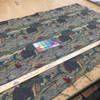 Fly Fishing Tapestry Fabric | Green / Red / Brown / Blue | Medium Weight Upholstery | 54" Wide | By the Yard | Hancock in Forest