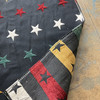 Chenille Stars Jacquard Fabric | Navy Blue / Red / Gold / Green / White | Heavyweight Upholstery | 54" Wide | By the Yard | Five Points in Enquiring Minds