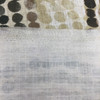Geometric Dot Fabric in Olive / Taupe / Off White | Home Decor / Drapery | Linen Like | 54" Wide | By the Yard | Monet in Aqua