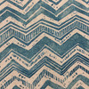 Watercolor Chevron Home Decor Fabric | Blue / Linen | Upholstery / Drapery | 54" Wide | By the Yard | Kaufmann "Jambo" Blue Diamond