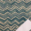 Watercolor Chevron Home Decor Fabric | Blue / Linen | Upholstery / Drapery | 54" Wide | By the Yard | Kaufmann "Jambo" Blue Diamond