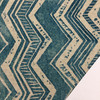 Watercolor Chevron Home Decor Fabric | Blue / Linen | Upholstery / Drapery | 54" Wide | By the Yard | Kaufmann "Jambo" Blue Diamond