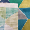 Geometric Colorblocked Fabric | Blue / Green / Grey | Home Decor / Drapery | 54" Wide | By the Yard | A New Angle in Spring