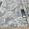 Batik Floral Fabric in Grey and Off White | Home Decor / Drapery | 54" Wide | By the Yard | Kaufman Technique in Smoke