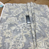 Batik Floral Fabric in Grey and Off White | Home Decor / Drapery | 54" Wide | By the Yard | Kaufman Technique in Smoke