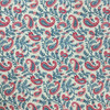 Paisley Floral | Waverly Fabric | Teal / Red | Home Decor / Drapery | 54" Wide | By the Yard | Waverly Token in Jewel