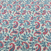 Paisley Floral | Waverly Fabric | Teal / Red | Home Decor / Drapery | 54" Wide | By the Yard | Waverly Token in Jewel