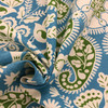 Paisley Floral with Birds in Turquoise Green, and Off White | OUTDOOR Home Decor Fabric | Upholstery / Cushions | Water Friendly | 54" Wide | By the Yard | Peruvian Craft in Turquoise