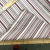 Striped Woven Fabric in Purple / White | Upholstery / Slipcovers | Medium Weight | 54" Wide | By the Yard | Garvey in Plum