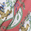 Designer British Colonial Camel / Monkey Home Decor Fabric |  Pink / Red / Green / Blue | Upholstery / Drapery  | 54" Wide | By the Yard | Pat Freund