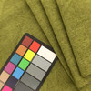 Chenille Fabric in Grass Green | Heavyweight Upholstery | 54" Wide | By the Yard | Durable