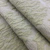 Crinkle Damask Fabric in Muted Citron Green | Upholstery | | Heavy Weight | 54" Wide | By the Yard | "Jules" Citron
