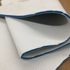 Solid White with Striped Textured Fabric Front / Solid White Back | Automotive Headliner | Foam-Backed | 1/2" Thick | 60" Wide | Bag Stabilizer / Sew Foam | By the Yard