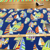 Sailboats in Blue / Red / Green / Yellow | OUTDOOR Home Decor Fabric | Upholstery / Cushions | Water Friendly | 54" Wide | By the Yard