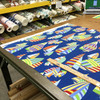 Sailboats in Blue / Red / Green / Yellow | OUTDOOR Home Decor Fabric | Upholstery / Cushions | Water Friendly | 54" Wide | By the Yard